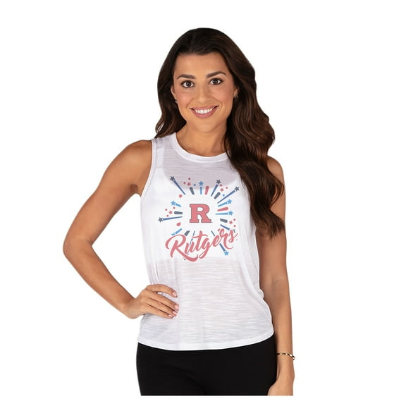 Women's Concepts Sport White Rutgers Scarlet Knights Infuse Knit Tank Top