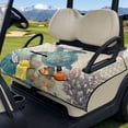 thumbnail image 3 of Whosucclay Sea Turtle and Marine Life Folding Golf Cart Seat Covers, 4 Pockets Golf Cart Accessories for Club Car 2-Person Seats Yamaha, 3 of 9