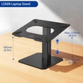 thumbnail image 4 of Soporte para portátil BESIGN LSX6N ergonómico ajustable negro, 4 of 9