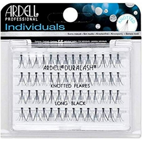 Ardell DuraLash Individual Long Flare Lashes, Black 56 ea (Pack of 6)