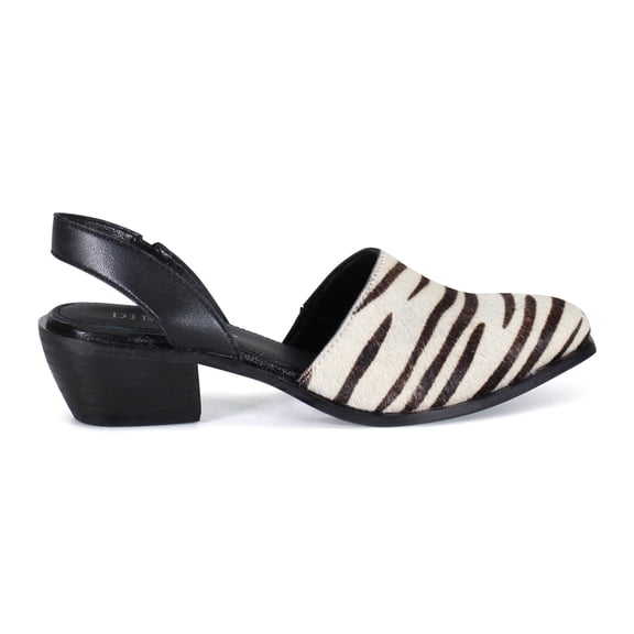 Diba True Womens Pri Ority Zebra Slingback Flats Casual Shoes
