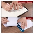 thumbnail image 6 of Straight Ruler 13cm Metric Bookmark Clip Ruler, Orange Red, 2 Pieces, 6 of 6