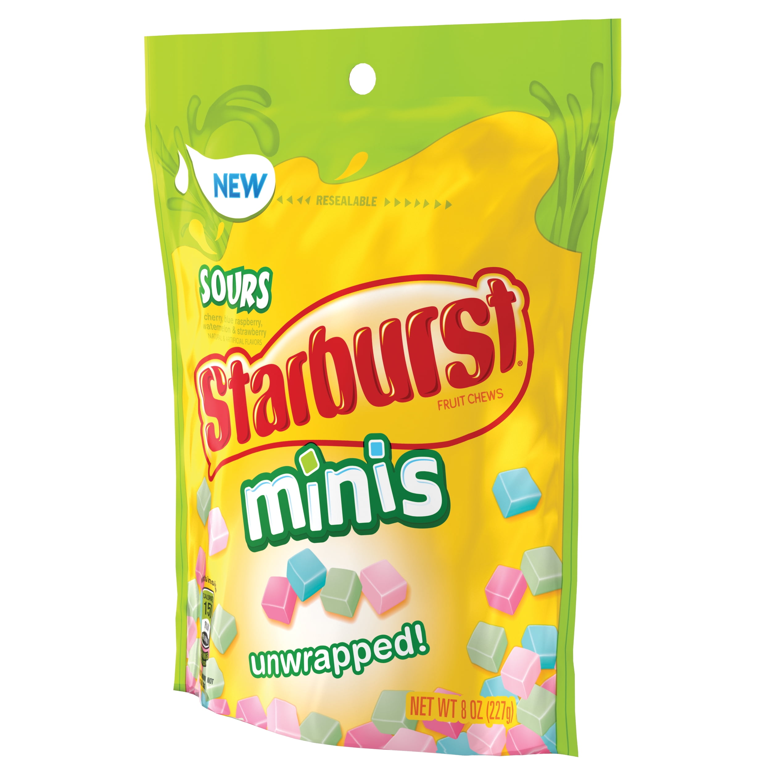 Starburst Minis Sours Fruit Chews Candy, 8.0 Ounces