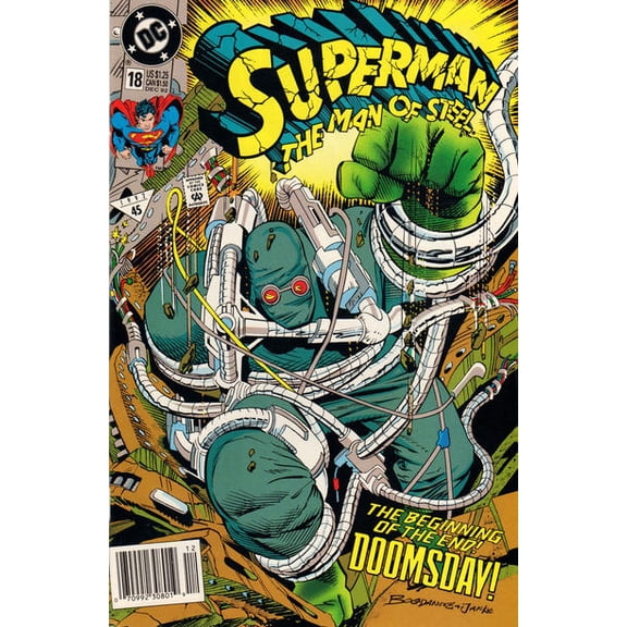 Superman: The Man of Steel #18 (Newsstand) VF ; DC Comic Book