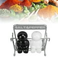 thumbnail image 4 of Kitchen 2Pcs Kitchen Spice Jars Ceramic Cute Swing Figure Spice Shaker Set Salt and Pepper Dispensers Black White, 4 of 7