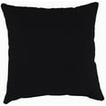 thumbnail image 3 of Jordan Manufacturing Sunbrella 16" x 16" Canvas Black Solid Square Outdoor Throw Pillow (2 Pack), 3 of 9