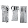 thumbnail image 1 of JUNWELL 10 Ensembles de Couverts Robustes pour Fêtes de Restauration et Mariages, 1 of 8