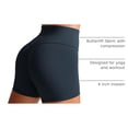 thumbnail image 4 of Shorts CRZ YOGA Butterlift Biker 10 cm Cintura Alta Azul Marino XL, 4 of 4