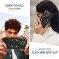 thumbnail image 3 of Allytechgroup Magsafe Compatible Phone Case for Apple iPhone 14 Plus, Camera Lens Protective Kickstand Shockproof Bumper Slim Fit Wireless Charging PC TPU Back Cover Case for Girls Women, Black, 3 of 7