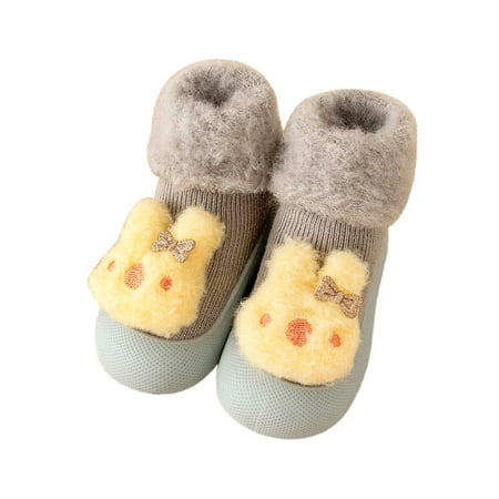 

WZHKSN Baby Boys Girls Toddler Grey Soft Sole Casual Shoes 21