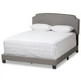 thumbnail image 1 of Baxton Studio Odette Nailhead Upholstered King Bed in Light Grey, 1 of 8