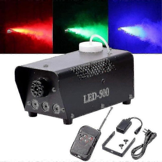 500w Black Rgb Led Fog Machine With Remote Control Good Atmosphere For Various Festivals Party Bar Nightclubs Wedding Stage