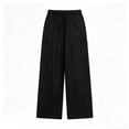 thumbnail image 7 of TaTaai Womens Plus Size High Waist Drawstring Wide Leg Pants with Large Patch Pockets Loose Casual Trousers Bottoms for Summer, 7 of 7