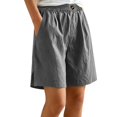thumbnail image 2 of Women's Basketball Lace Trim Shorts, Patchwork Athletic Mid-Thigh Shorts, Elastic High Waist Workout Shorts, Loose Fit Sport Shorts, Yoga Exercise Shorts, Casual Streetwear Bottoms Black M, 2 of 7