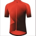 thumbnail image 5 of Camiseta de ciclismo de manga corta con cremallera y diseño de equipo OEM de alta calidad para hombre, impresión por sublimación de color personalizada, con bolsillo, 5 of 5