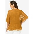 thumbnail image 4 of Jessica London Women's Plus Size Crochet Cardigan, 4 of 4