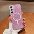 thumbnail image 6 of Kryonix Magnetic Case for Samsung Galaxy S25, Shockproof Clear with Glitter Cute Magnetic, Purple/Blue/Pink/Black, 6 of 6