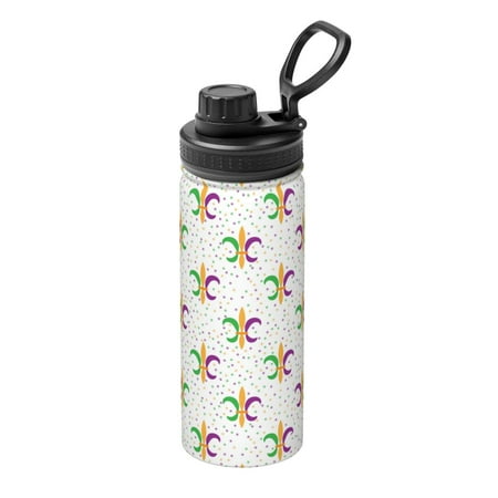 

Hirioo Mardi Gras Carnival1 for 18oz Sports Insulated Kettle for Gym Hiking Camping Running Mountain Bike Outdoor Sports