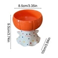 thumbnail image 3 of Miwamany Halloween Ghost Pumpkin Ceramic Dessert Bowl, Footed Ice Cream Snack Dish for Thanksgiving Fall Table Decor, Cute Spooky Serving Bowl 3.4x3.7x3.9in, 3 of 6