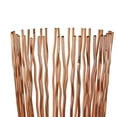 thumbnail image 2 of Metal Pillar Candle Holder with Wavy Wires, Rose Gold- Saltoro Sherpi, 2 of 5