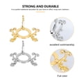 thumbnail image 3 of Golden Metal Crystal Ball Stand with Fine Cutting Workmanship for Display 2Pcs, 3 of 9