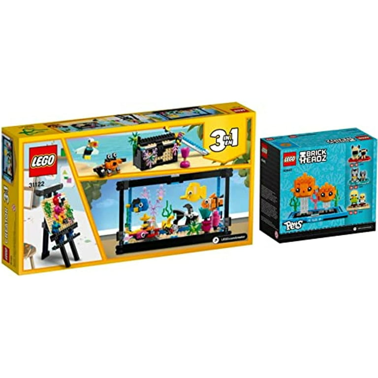 Lego Creator Fish Tank (31122) & Lego Brickheadz Pets Goldfish (40442)  Exclusive Set