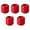 Red, variant on Ceramic Chime Candle Holder Set: 5 PCS 0.7 Inch Diameter Small Candle Holder, Spell Candle Holder, Great for Casting Chimes, Rituals, Spells, Vigil, Witchcraft, Wiccan Supplies & More (Grey)