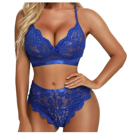 

Umitay Ladies Strap Lace Crochet Cutout Teddy Lingerie Embroidery Underwear