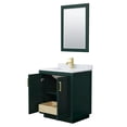 thumbnail image 3 of Wyndham Collection Miranda 30" Wood Single Bathroom Vanity - Green/Gold, 3 of 6