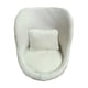 thumbnail image 3 of Accesorios de fotografía para recién nacidos, sofá de tela suave para bebé, silla, cojín de fondo para posar Blanco con almohada, 3 of 9