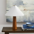 thumbnail image 5 of Modway Jessica Table Lamp With Pleated Fabric Shade in Walnut, 5 of 10