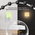 thumbnail image 5 of Stripe Pattern Night Lights Plug into Wall LED with Auto Light Sensor Warm Light for Kids Hallway Bedroom Living Room Kitchen Bathroom Set of 2, 5 of 7