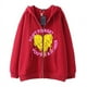 thumbnail image 2 of Dark hip-hop gótico Harajuku Y2k estrella impresa cremallera Sudadera con capucha hombres y mujeres Harajuku chaqueta sudadera, 2 of 5