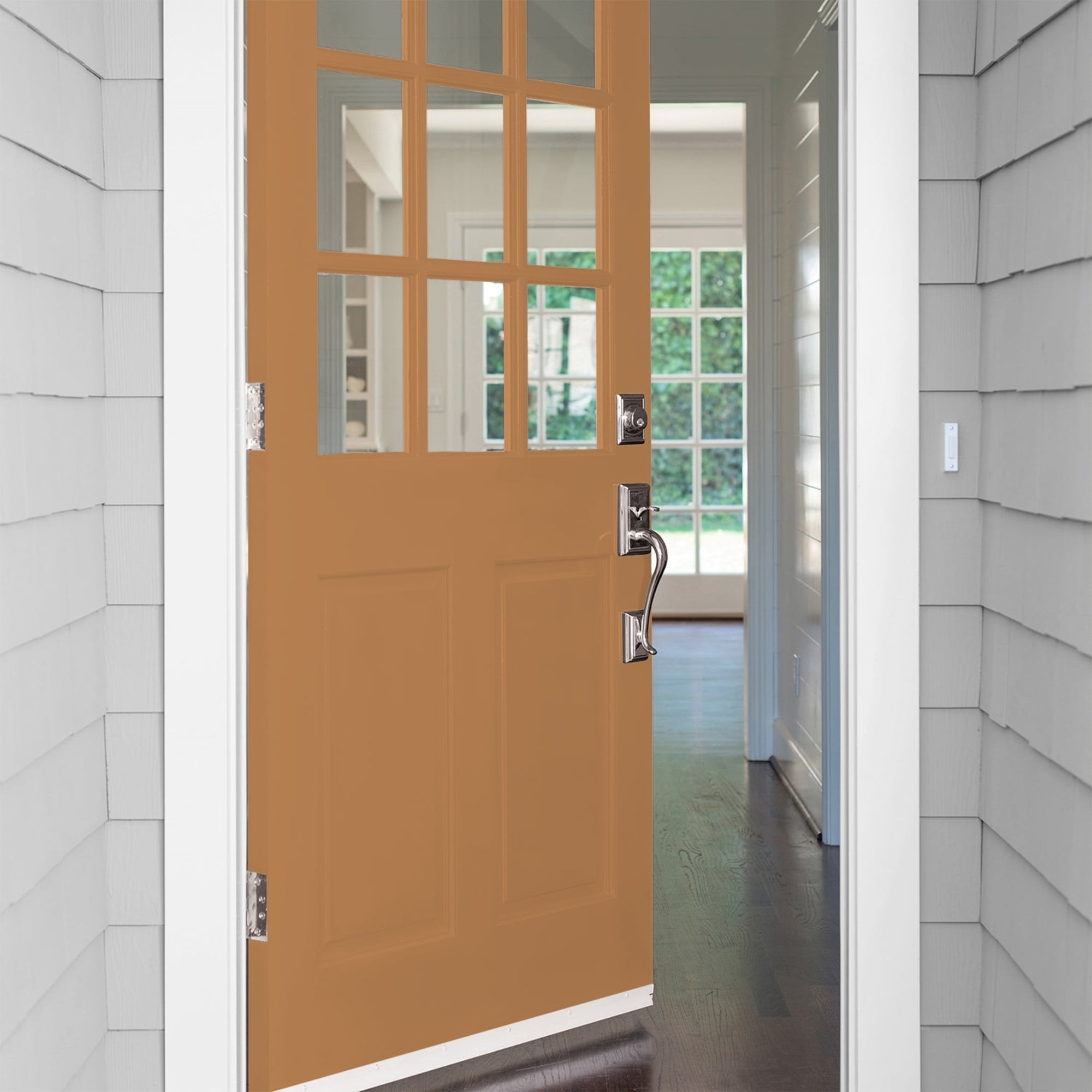 Glidden HEP Cowboy Hat / Orange Satin Exterior Paint with Primer, 1 Quart