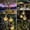 Warm Light, variant on Solar Powered Glass Ball Pendant Lights Outdoor, Hanging Rattan Lantern, Waterproof Garden Patio String Lights for Yard Tree Decoration
