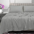 thumbnail image 3 of ROYALE LINENS 300 Thread Count 100% Long Staple Combed Cotton Flat Sheet - Super Soft - Top Sheet - Queen Flat Sheet Sold Separately - Breathable, Cool & Crisp Percale Flat Sheet Only (Queen, Silver), 3 of 10