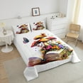 thumbnail image 4 of Erosebridal Ensembles de Couettes Champignons de Rêve, Couettes et Duvets Livre Vintage, Insert de Couette Réversible Fleur Dessin Animé, Décor de Chambre Ultra Doux, 2 Pcs, 4 of 8