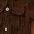 thumbnail image 4 of Eashery Boys' Winter Jacket Basic Denim Soft Stretch Jean Jacket Lightweight Pullover Top Boys' Outerwear Jackets (Coffee,4-5 Years), 4 of 5