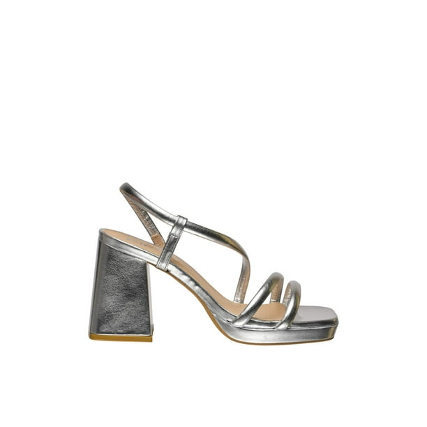 Zapatilla Kipon Mujer Tacon Glam Rebelde plateado 26