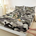 thumbnail image 3 of Feelyou Rustic Camouflage Queen Sheet Sets, Hunting Wildlife Duck Flat Sheet, Teens Kids Boys Girls Queen Fitted Sheet, Ultra Soft Bedroom Decor, 4 Pieces, 3 of 7