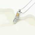 thumbnail image 5 of Sunflower Cylinder Urn Necklace for Ashes Stainless Steel Flower Celtic Cremation Jewelry Keepsake Pendant Vial Memorial Jewelry for Ashes for Women Men, 5 of 8