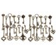 thumbnail image 1 of Conjunto de 36 Antiguos Vintage Antiguo Aspecto Bronce Esqueleto Llave Corazón Arco Cerradura Colgante, 1 of 7