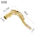 thumbnail image 2 of UPGRATOR 1 Set Golden Brass Tenor Saxophone Bend Neck With Cork Sheet For Excellent Craftsmanship, 2 of 8