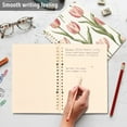 thumbnail image 5 of Ckdifva Tulip Flowers Floral A5 Ring Binder Notebook Journey Note Diary College Ruled Study 60 Pages, 5 of 8