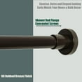 thumbnail image 3 of Heavy Duty Shower Rod, Adjustable Shower Curtain Rod, Expandable 47-84 Inch, Permanent Mount Shower Rod, Never Rust Stainless Steel For Window Curtain and Closet, Oil Rubbed Bronze, 3 of 14