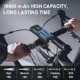 thumbnail image 3 of 10000mAh LED Bicycle Bike Light Front Rear Rechargeable Headlight Tail Lamp Set, 3 of 8