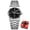 Silver Black, variant on Poedagar Elegant Watches For Women Waterproof Luminous Date Week Ladies Watch Quartz Stainless Steel Woman's Fashion Wristwatch