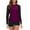 Purple 01, variant on Women Print 2 Piece Rash Guard Long Sleeve Swimsuits Swim Shirt with Shorts Set Sun Protection Surf Bathing Suits