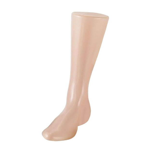 Lifesize Male Mannequin Foot Shoes Support Foot Model for Socks Jewelry Shop Khaki