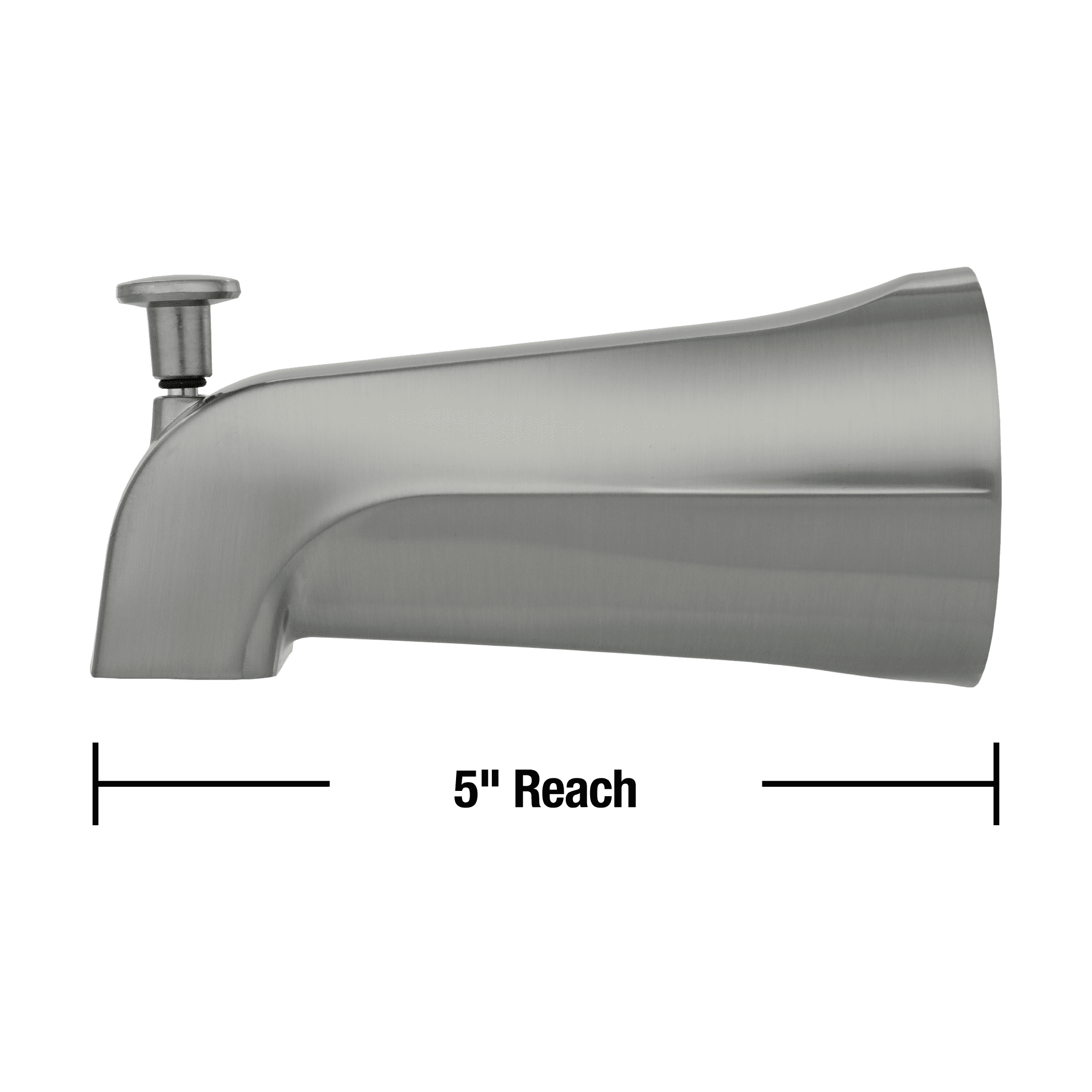 Danco Universal Bathroom Tub Spout with Diverter in Brushed Nickel (89249)
